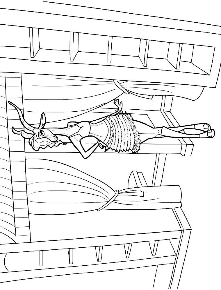 Coloriage Zootopia Gazelle - Zootopie à imprimer