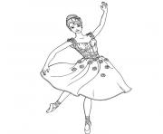 Coloriage barbie ballerine