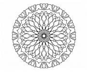 Coloriage mandala adulte