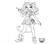 Coloriage monster high catrine demew