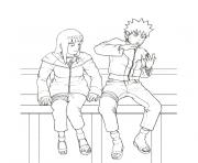 Coloriage naruto et hinata