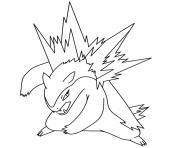 Coloriage pokemon typhlosion