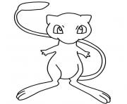 Coloriage pokemon mew