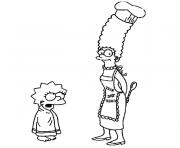 Coloriage marge simpson