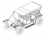 Coloriage dessin voiture autocad