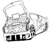 Coloriage voiture tuning
