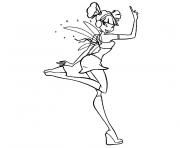 Coloriage winx mini fee