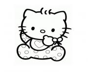 Coloriage hello kitty baby