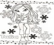 Coloriage noel bratz