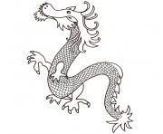 Coloriage dragon de chine