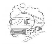 Coloriage camion citerne