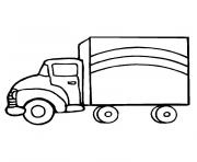 Coloriage camion transport