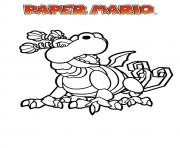 Coloriage mario paper millenaire 3