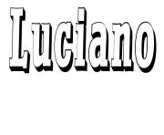 Coloriage Luciano