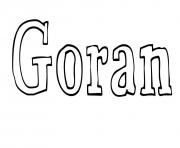 Coloriage Goran