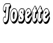 Coloriage Josette