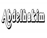 Coloriage Abdelhakim