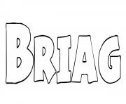 Coloriage Briag