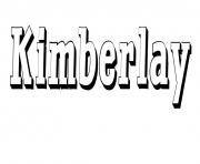 Coloriage Kimberlay