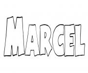 Coloriage Marcel