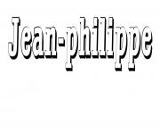 Coloriage Jean philippe