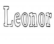 Coloriage Leonor