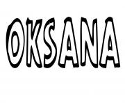 Coloriage Oksana
