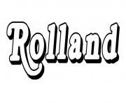 Coloriage Rolland