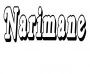 Coloriage Narimane