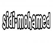 Coloriage Sidi mohamed
