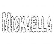 Coloriage Mickaella
