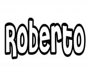 Coloriage Roberto