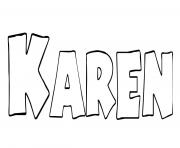 Coloriage Karen