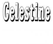 Coloriage Celestine