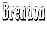 Coloriage Brendon
