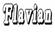 Coloriage Flavian