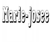 Coloriage Marie josee