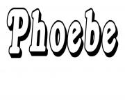 Coloriage Phoebe