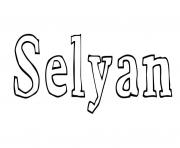 Coloriage Selyan