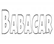 Coloriage Babacar