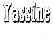 Coloriage Yassine