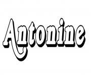 Coloriage Antonine