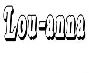 Coloriage Lou anna