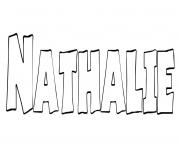 Coloriage Nathalie
