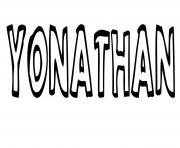 Coloriage Yonathan