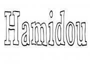 Coloriage Hamidou