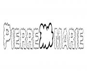 Coloriage Pierre marie