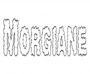 Coloriage Morgiane
