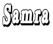 Coloriage Samra