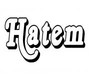 Coloriage Hatem